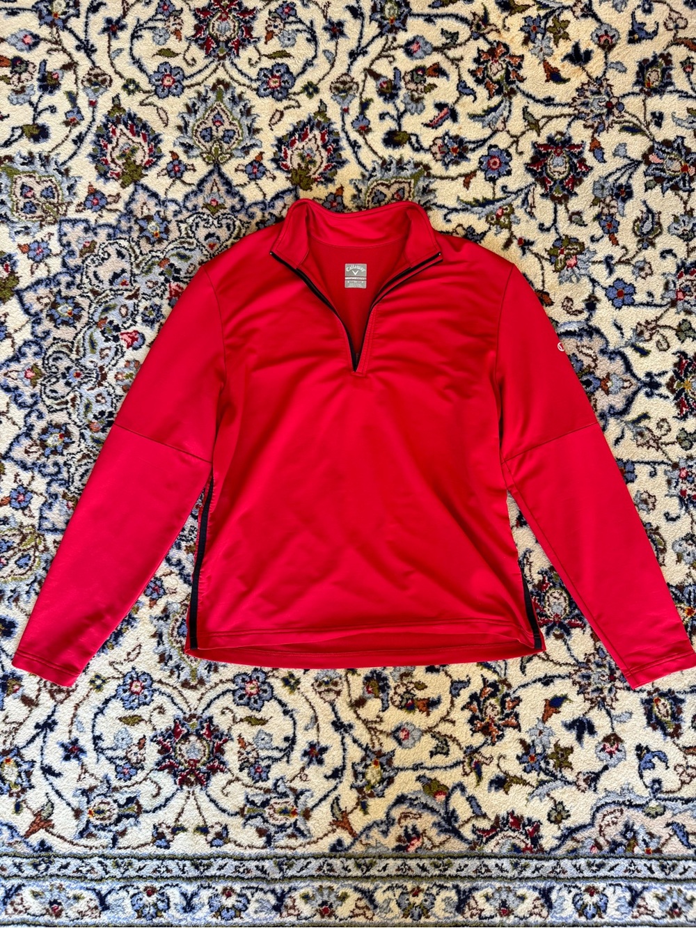 Callaway Weather Series 1/4 Zip Golf Pullover - Red Sz S